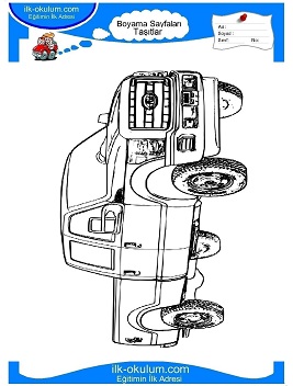 Çocuklar İçin Ford Boyama Sayfaları 